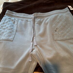Disney Mickey Mouse Lounge / Sweat Pants soft  light blue. NWT